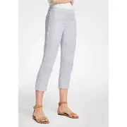 ANN TAYLOR NWT The Capri Scalloped Pants in Light Dusty Blue // 10