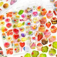 在飛比找ETMall東森購物網優惠-兒童燙金水晶貼蔬菜水果3D立體滴膠貼紙寶寶日記裝飾可愛小粘貼