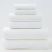GGP White Premium Cotton Towel Set 6 Pieces, Soft & Absorbent Bath Towels For Adults