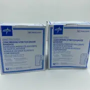 MEDLINE 24 ROLLS Sterile Bulkee Lite Conforming Gauze Bandage Rolls 3” x 4.1 yds