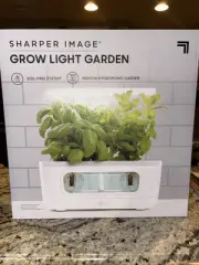 Sharper Image White LED Glow Grow Garden Hydroponic Soil-Free System SEALED