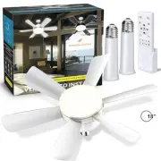 Ceiling Fan with Light – Socket Fan Light with Remote & APP Control, 18 inch