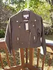 NWT Michael Kors Brushed Jacket Sz. Small Army Green NEW $160