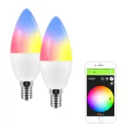 E14 LED Light RGB Smart Lamp Dimmable WIFI LED Bulb Alexa With Google Assistant