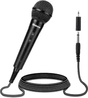 Shinco Handheld Mic, Cardioid Vocal Dynamic Microphone with 13ft Cable Black