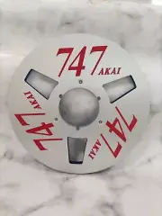 One Pair AKAI silvery 1/4" 10.5" aluminum Tape Reel NAB HUB For Tape Recorders