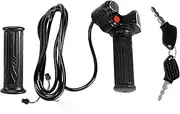 60V Gas Handle Twist Throttle with Battery Indicator&Latching Switch&Lock/Key Electric Scooter Bicycle Part