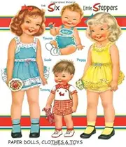 Six Little Steppers Paper Dolls