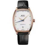 【MIDO 美度】官方授權 BARONCELLI 永恆系列真鑽酒桶機械女錶(M0413073601600)