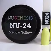 Nugenesis Dipping Powder Nail System Color NU-024 - Mellow Yellow - 43g