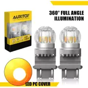 AUXITO Yellow 3157 3156 LED Turn DRL Signal Parking Corner Light Bulbs Amber HUS (for: Jeep)