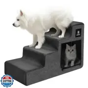 OneTigris Dog Steps for Small Dog, 4-Step Dog Stairs for High Beds and Couch,