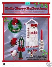 Craft Books: #978 Macrame Holly Berry Reflections Christmas