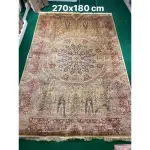 波斯地毯-喀什米爾頂級蠶絲地毯－波斯地毯/掛毯/壁毯/坐毯/魔毯  尺寸約：180X270 CM