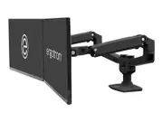 Ergotron LX Dual Side-by-Side Arm Mounting Kit - Matte Black