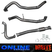 3"INCH FULL EXHAUST SUITS GU 3L NISSAN PATROL COIL SPRING TD PIPE ONLY SILVER