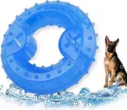 Cdipesp Dog Cooling Toy Puppy Teething Ring Freeze Dogs Chew Toy for Summer Tough Robust Pet Toys Dog Ice Teething Toys for Puppies