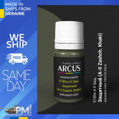 Arcus 189 Enamel paint USSR Air Force A II Khaki Saturated color 10ml