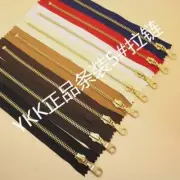 YKK NO 5# Brass Zip Zipper Closed End Metal Heavyweight Jacket Puller 40cm DIY