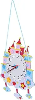 CORHAD 1 Set DIY Clock Making Kit Cartoon Craft Materials for Boys Fun Hands Activity for Early Education Family Bonding Complete for Creative Learning