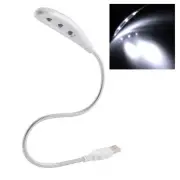 Flexible Goose Neck 3 LEDs USB Connector Night Desk Lamp Light for PC Computer