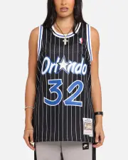 [MITCHELL & NESS] Mitchell & Ness Orlando Magic Shaquille O'neal '94-'95 #32 Alternate Swingman Jersey Black/white - Size L L Black/White