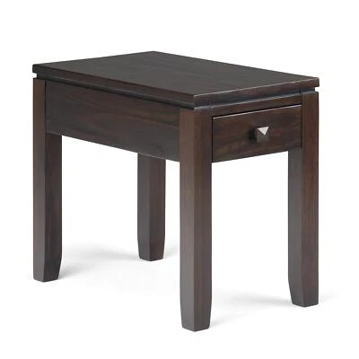 SIMPLIHOME Cosmopolitan SOLID WOOD 14 Inch Wide Rectangle Contemporary Narrow...