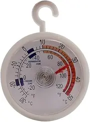 TOP-MAX 1Pcs Refrigerator Freezer Thermometer Fridge Thermometer, Dial Refrigerator Thermometer with Coloured Zones, Ideal Thermometer For Refrigeration Temperature Control