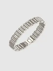 GUESS Silver Bicycle Chain Bracelet