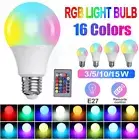 3/5/10/15W E27 RGB RGBW White LED Light Bulb Smart WiFi Globe Lamp For Home Bar