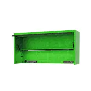 SP Tools 73" USA Sumo Series Wide Power Top Hutch 21 Drawer Cabinet Green/Black