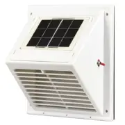Solar POWERED Attic/wall Fan exhaust Vent Boat,Caravan,pet hutch,dog kennel
