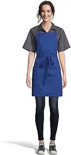 [Uncommon Threads] Unisex ADJ Bib Apron 2 Patch Pockets