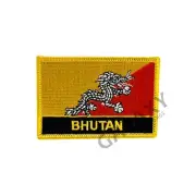 Bhutan Patch / Bhutan Flag / Iron On