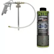 Petec Underbody Coating Bitumen Suction Socket Black 1L + Ubs-Pistole
