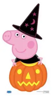 Peppa Pig Halloween Pumpkin Cardboard Cutout / Standee / Stand up - Spooky Fun