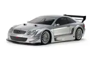 Tamiya 47493-60A RC 1/10 2002 Mercedes-Benz CLK AMG Racing Version Kit Silver