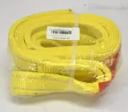 Lift All Webmaster 3" x 10' Flat Eyes Polyester Webbing Yellow EE1803DFX10