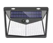 4X 208 LED Solar Powered PIR Motion Sensor Light Garden Security Flood Lamp