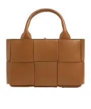 Micro Arco logo shoulder bag One size Wood color/apple candy red
