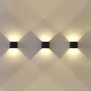 Jiawen Led Wall Lamp 6W 2835SMD Outdoor/Indoor Wall Lights Garden Lights for Living Room Corridor Decoration Lighting