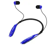 990S Universal Wireless Neck Hanging Bluetooth-compatible Headset In-ear Sports Headphone-Blue - Blue
