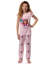Gabby's Dollhouse Girls' A-Meow-Zing Friends 2-Piece Pajama Sleep Set
