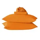 Orange Queen Sheet SetsLuxury Hotel StyleExtra Deep Pocket Fitted Bed Sheet SetM