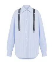 striped shirt IT40,IT38 sky-blue