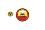 pins pin's badge metal lapel hat button pizza chief pizzaiolo