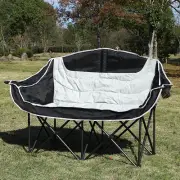 Double Camping Chair Folded Stool Outdoor Moon Chair for Camping BBQ Outdoor
