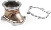 daili Store Car Flange Adapter for T25 T28 GT25 GT28 to 2.5" 63mm V Band Clamp Turbo Housings Down Pipe Stainless Steel Vehicle Accessories