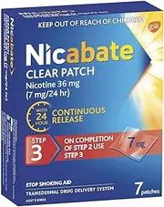 Nicabate CQ Clear Patch 7 mg 7 Pack