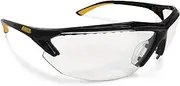 DEWALT Spector In-Viz Bifocal Safety Glass - Black/Yellow Frame - Clear Lens